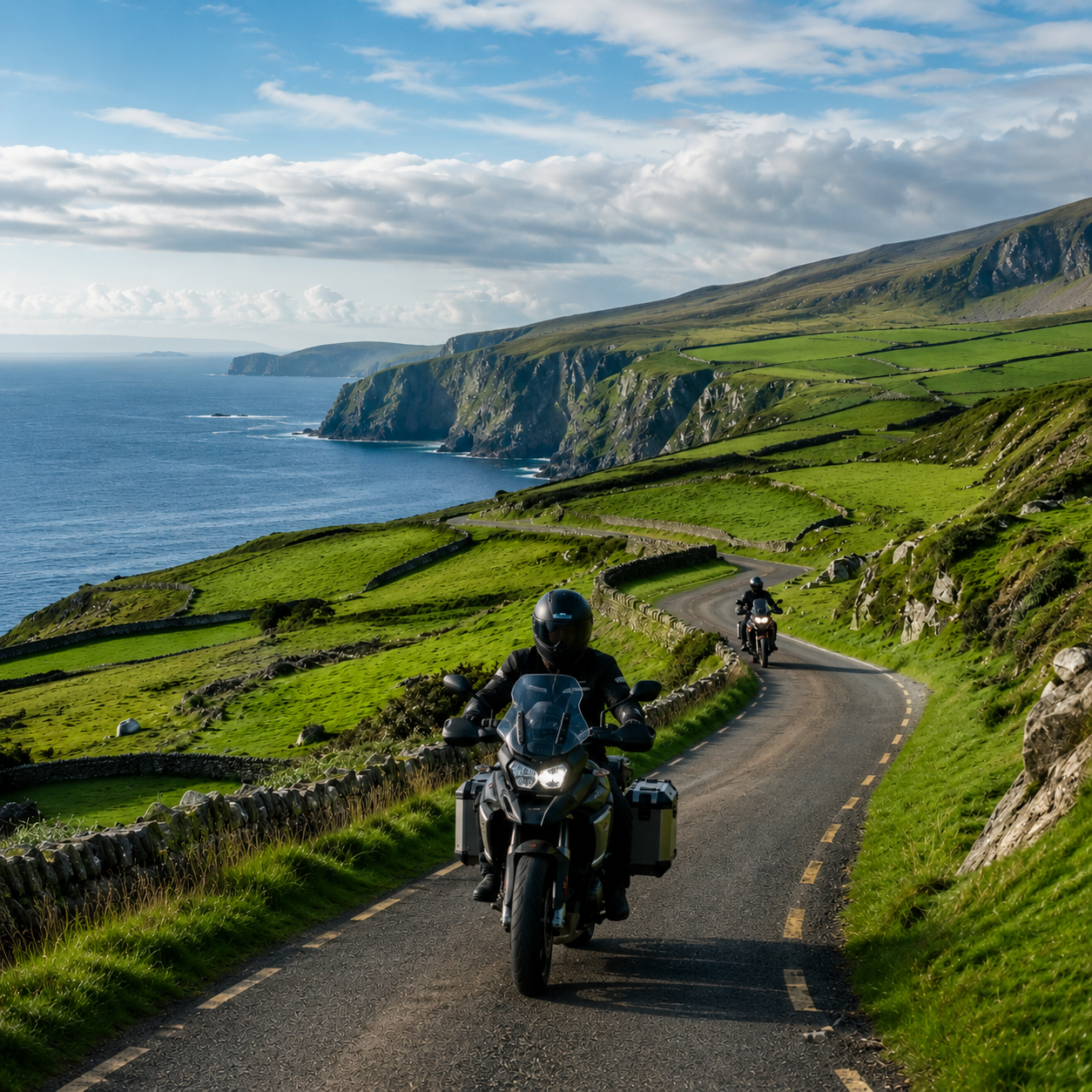 Road trip moto Irlande avec France Moto Voyages : Wild Atlantic Way, Falaises de Moher, Connemara, Anneau de Kerry, Dublin – Circuit moto organisé