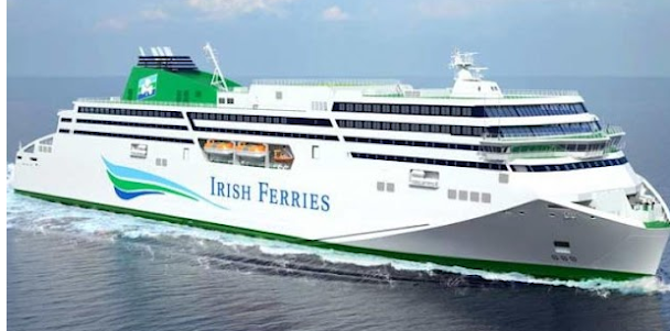 Ferry Cherbourg - Embarquement des motos vers l'Irlande