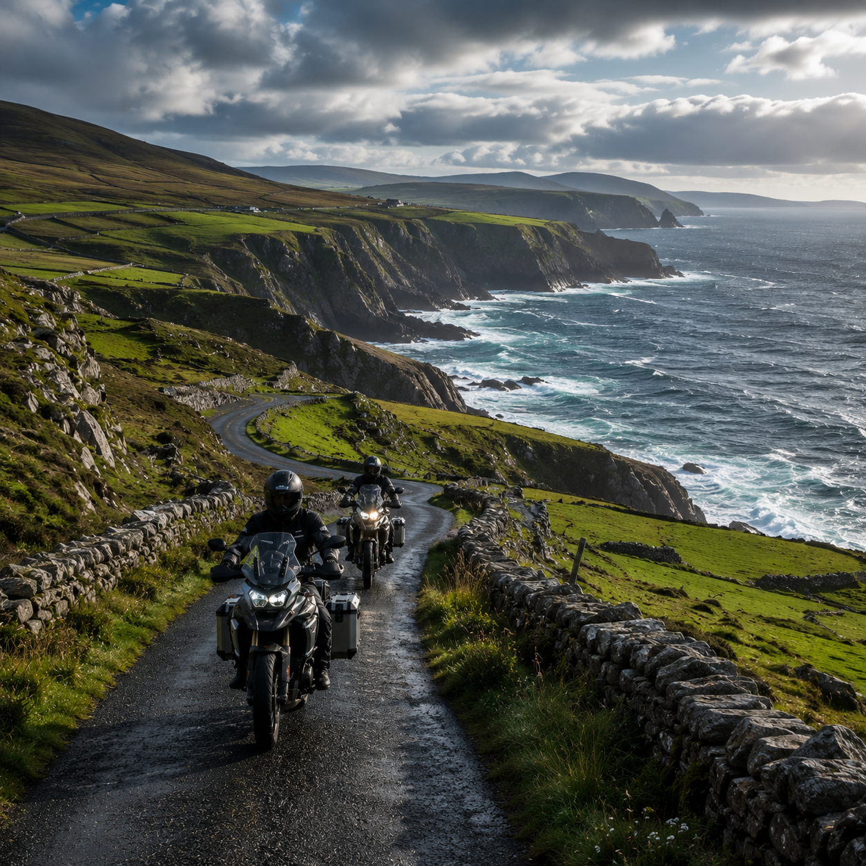 Road trip moto Irlande avec France Moto Voyages : Wild Atlantic Way, Anneau du Kerry, Falaises de Moher, Connemara, péninsule de Beara – Circuit moto organisé