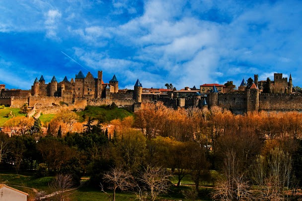 Cité de Carcassonne - étape road trip moto