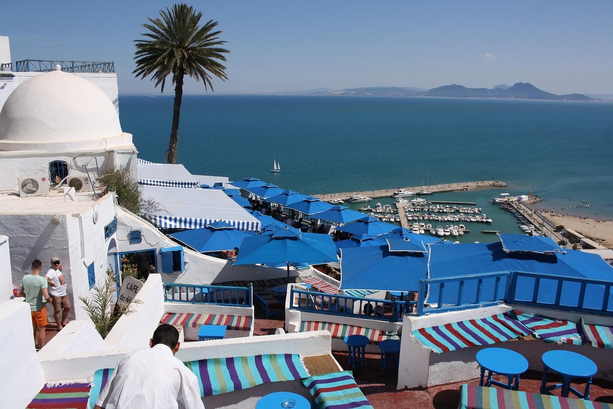 Village de Sidi Bou Saïd - Maisons blanches aux volets bleus