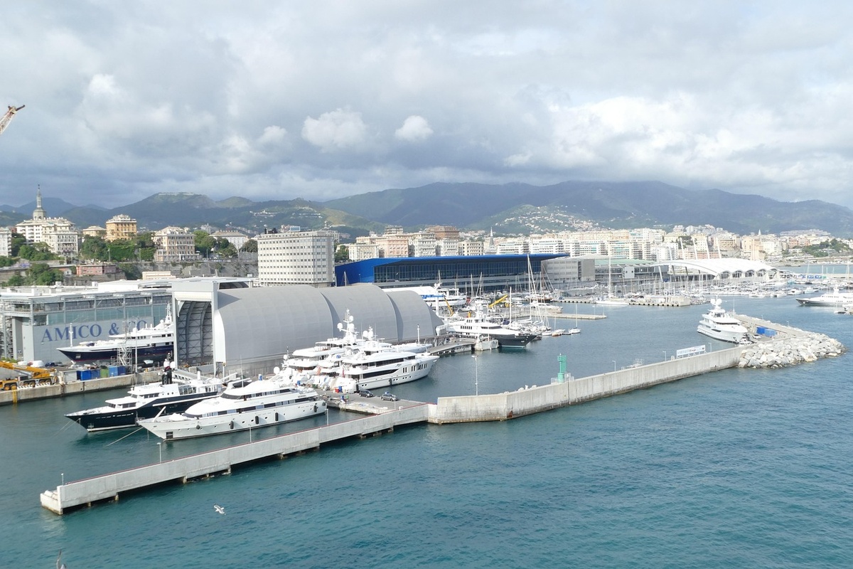 Port de Gênes - Arrivée du ferry