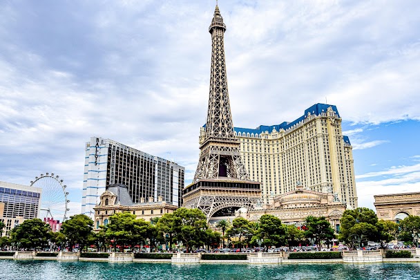 Las Vegas Strip, journée de repos lors d'un voyage moto