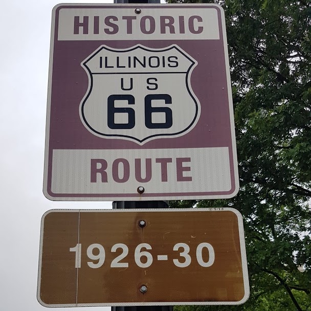 Panneau de la Route 66 en Illinois