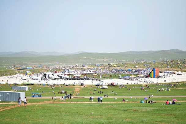 Volcan Khorgo et paysage de lave, Mongolie