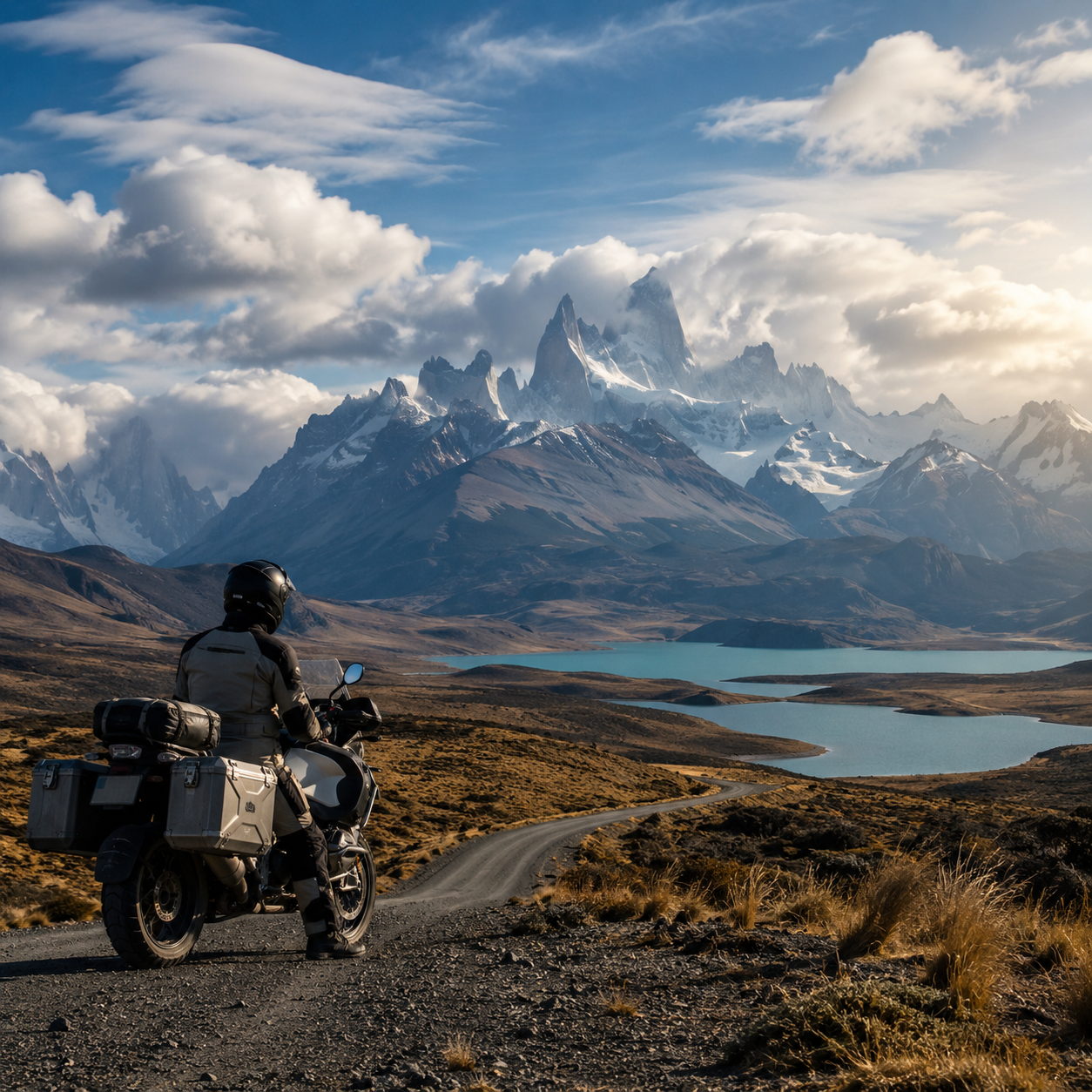 Voyage moto en Patagonie et Terre de Feu avec France Moto Voyages : glaciers, steppes, Torres del Paine et Ushuaia