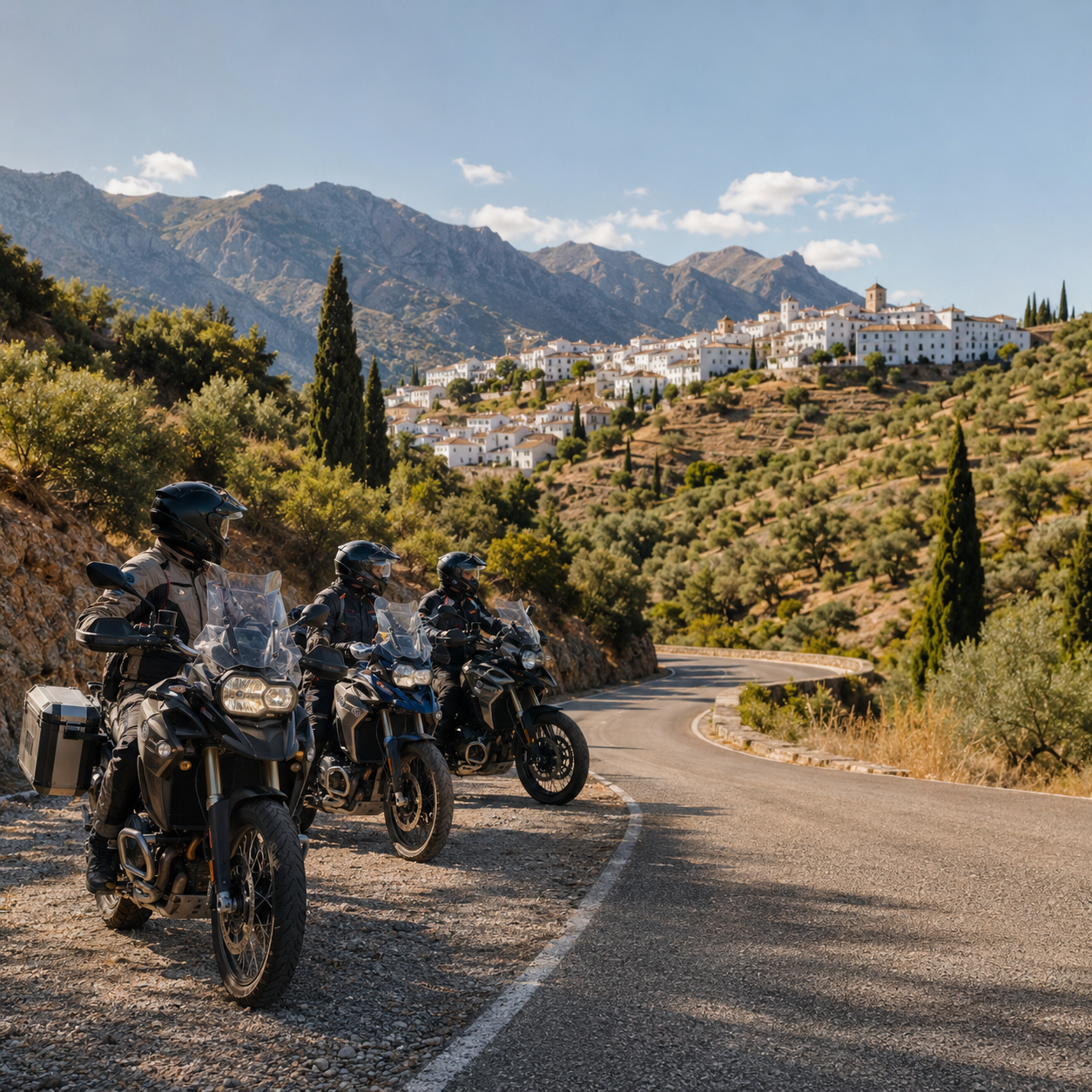 Road trip moto Andalousie avec France Moto Voyages : Grenade, Cordoue, Séville, villages blancs, Ronda, Caminito del Rey – Circuit moto organisé