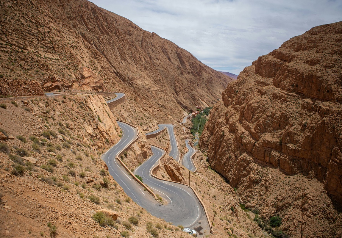 Gorges du Dadès - Route sinueuse au Maroc