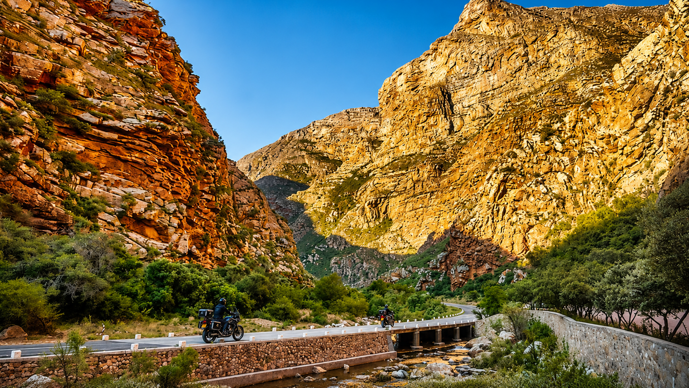 Swartberg Pass - Piste de gravier en lacets
