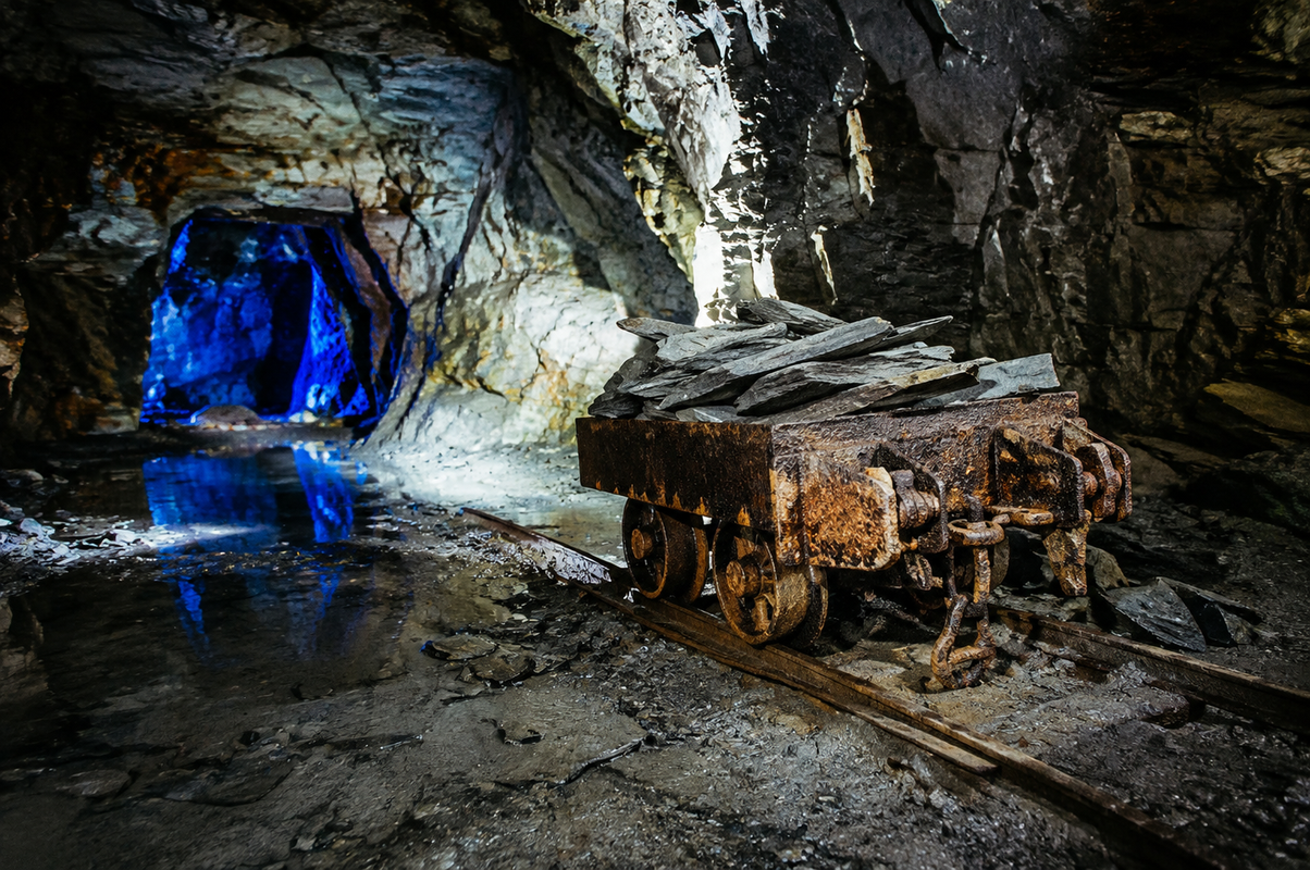 Llechwedd Deep Mine et anciennes mines d'ardoise du Pays de Galles