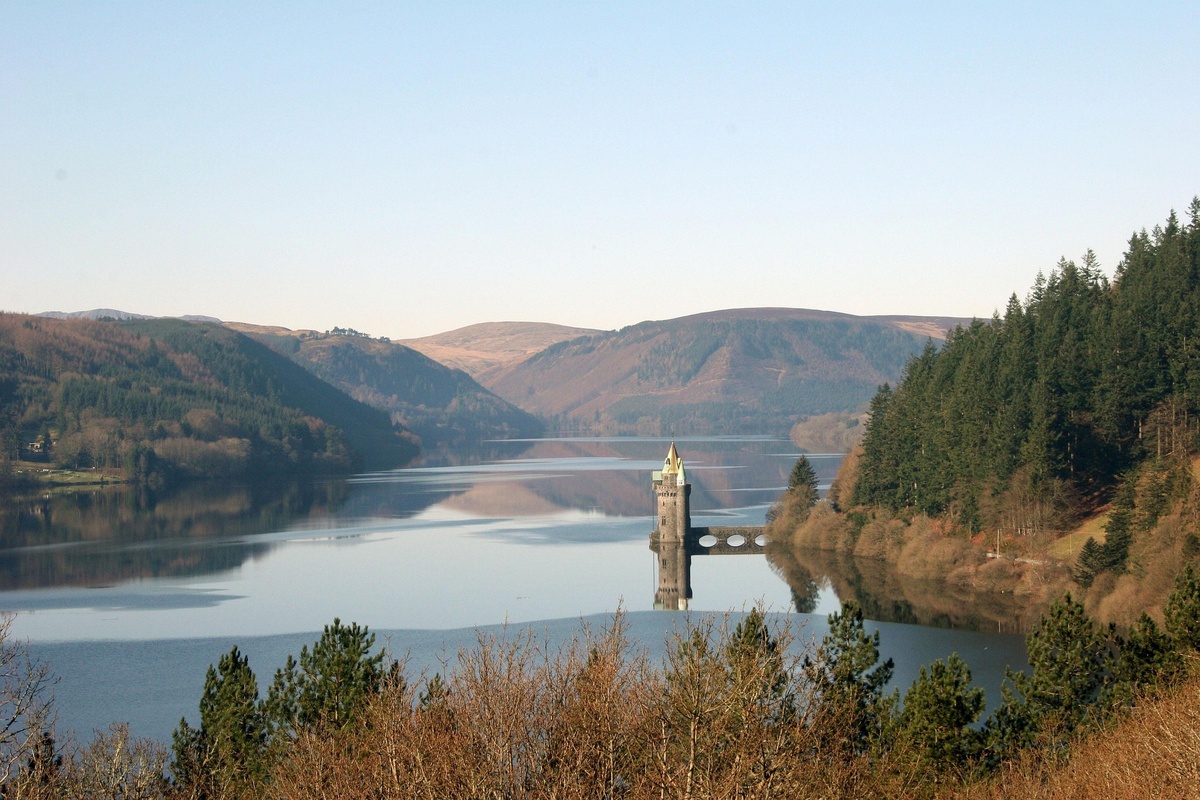 Lake Vyrnwy et paysages du centre du Pays de Galles