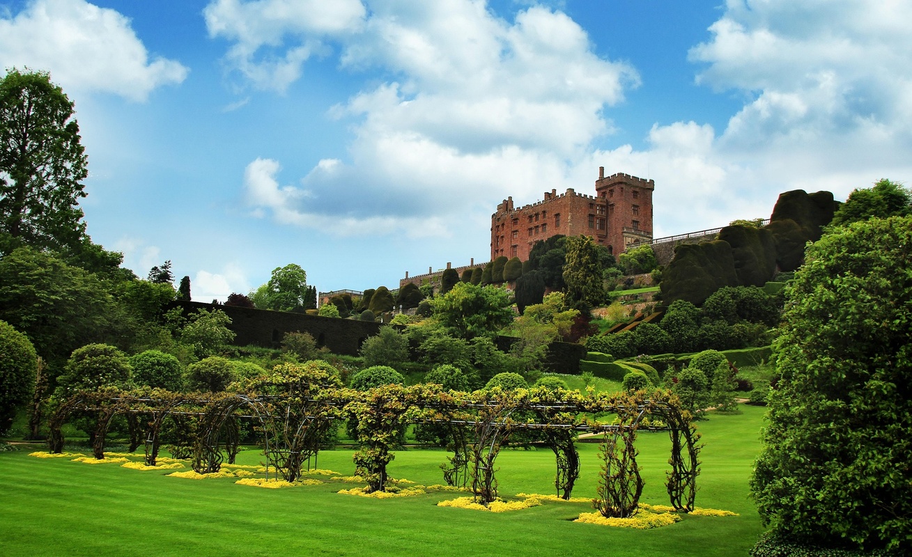 Powis Castle pendant le voyage moto au Pays de Galles