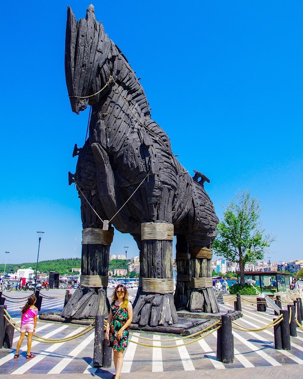 Cheval de Troie à Çanakkale, réplique du film