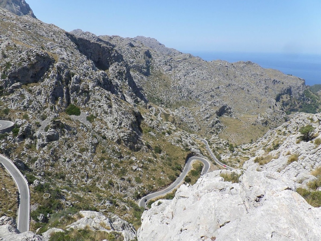 Route de Sa Calobra - Virages serrés en nœud de cravate