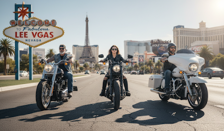 Roadtrip moto Las Vegas parcs Ouest américain
