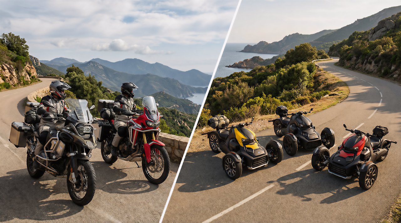 Tour de Corse Moto ou Can-Am